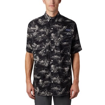 Columbia Muške Košulje - PFG Super Bonehead Classic Short Sleeve Crne | XPLK-75938